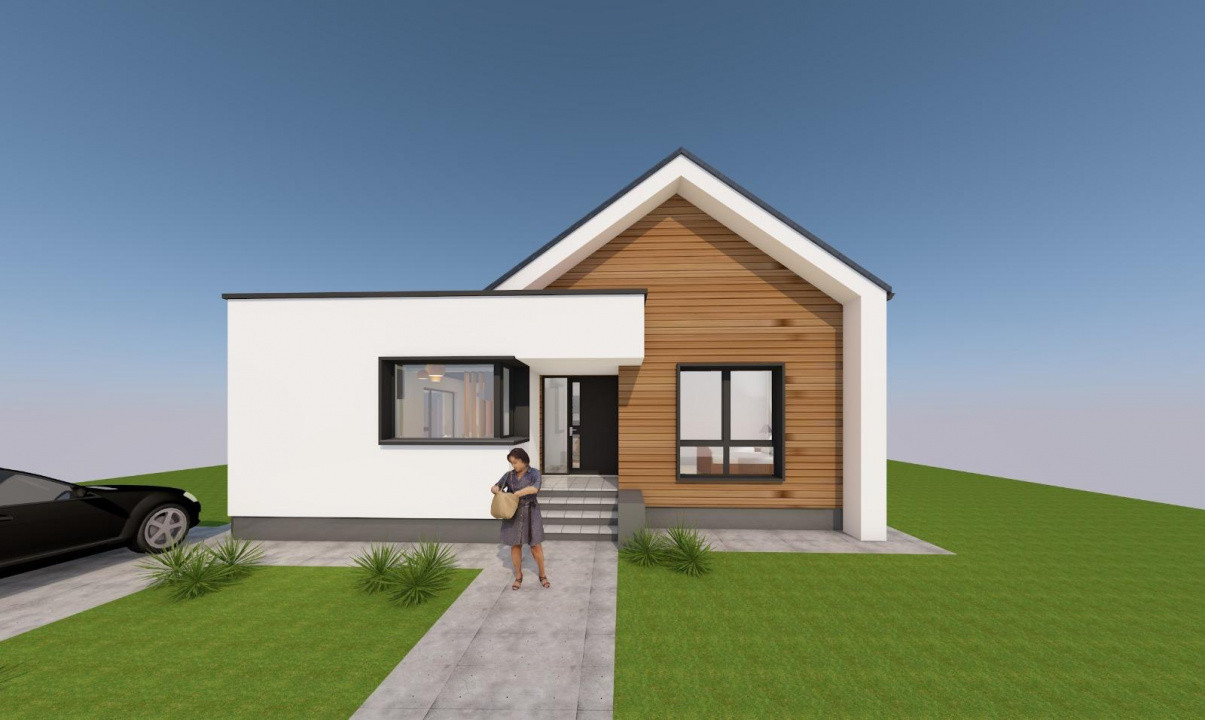 Casă individuală la cheie, 120 mp utili, teren 375 mp,Cartier Cetate, Alba Iulia