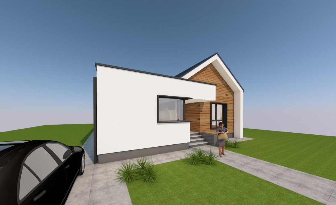 Casă individuală la cheie, 120 mp utili, teren 375 mp,Cartier Cetate, Alba Iulia