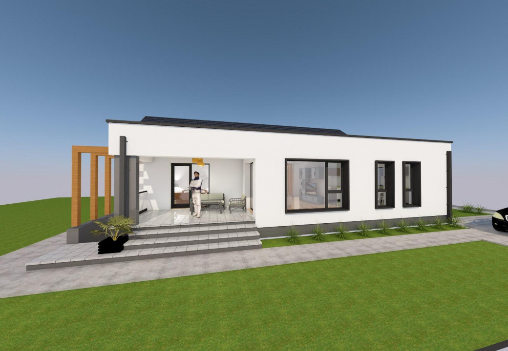 Casă individuală la cheie, 120 mp utili, teren 375 mp,Cartier Cetate, Alba Iulia