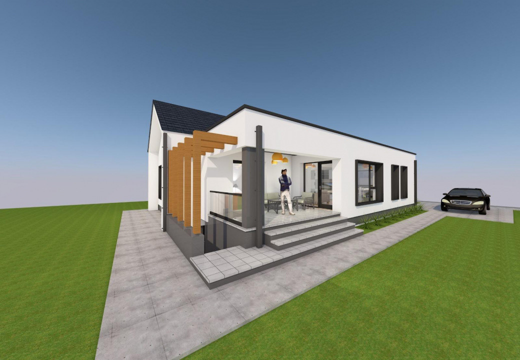 Casă individuală la cheie, 120 mp utili, teren 375 mp,Cartier Cetate, Alba Iulia