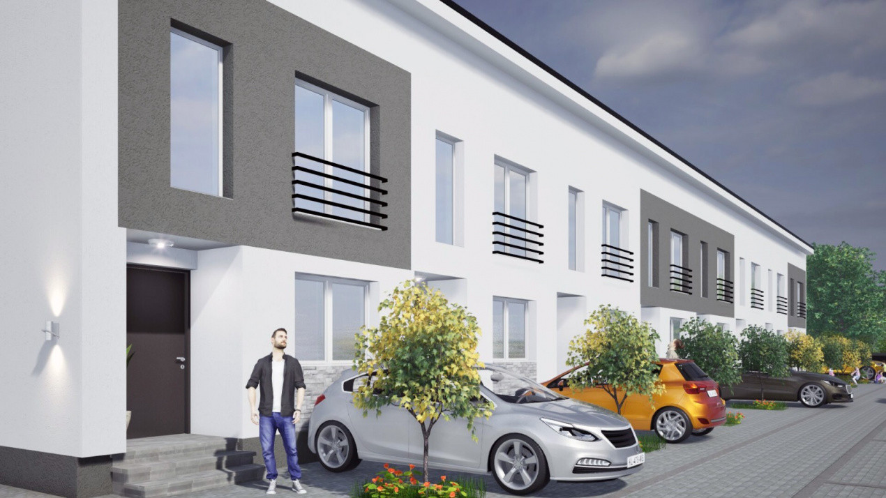 Casa înșiruita cu 3 camere, 110 mp utili, zona Ampoi 3